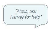 Alexa skill examples for myHarvey app