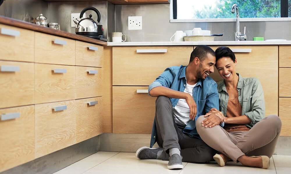 Couple in the kitchen