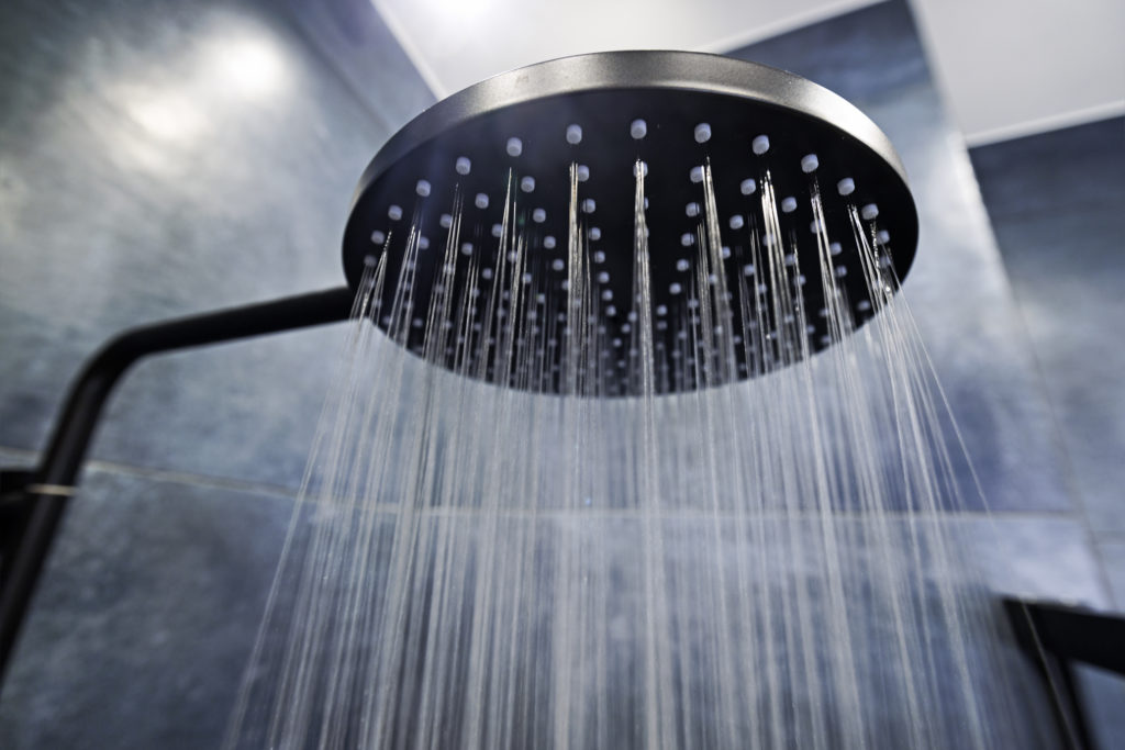 Close up of shower