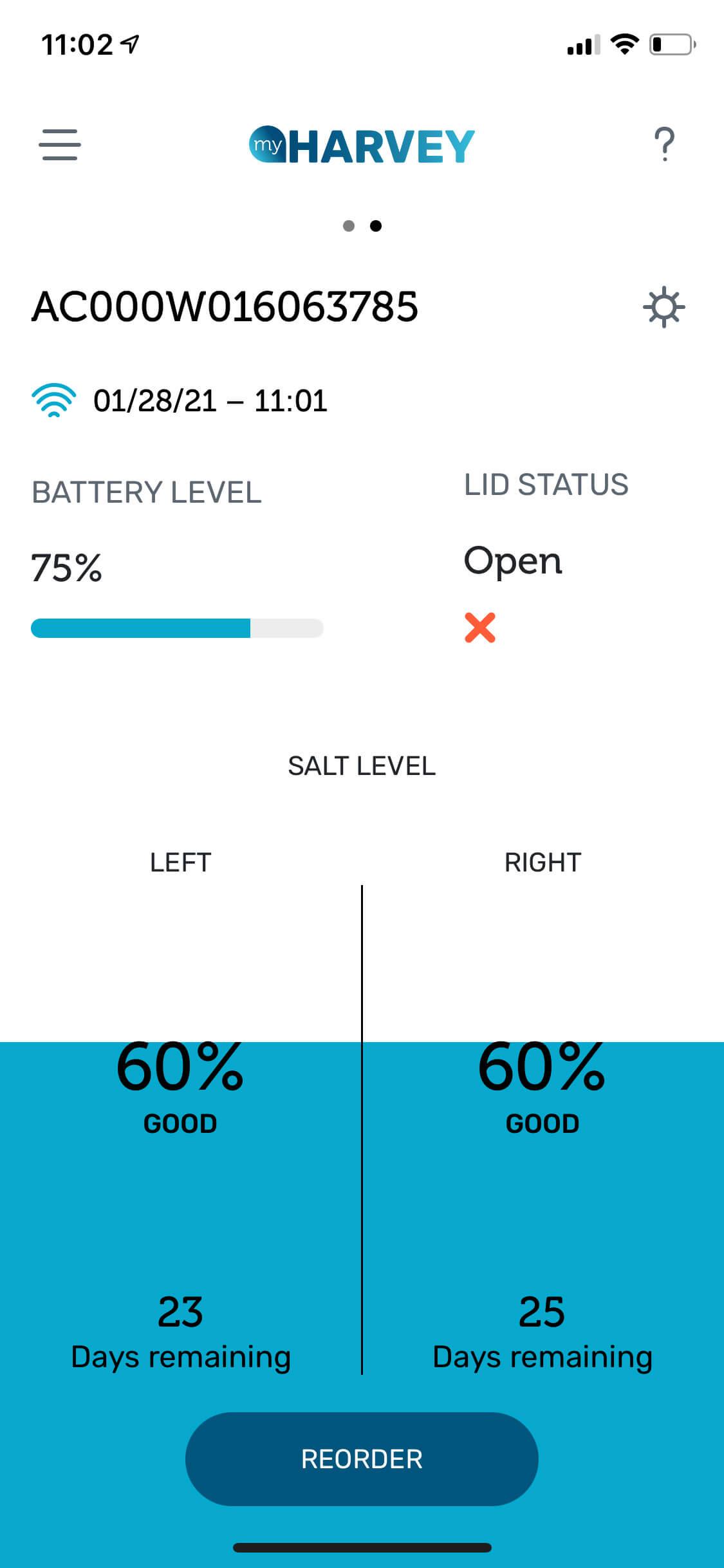 How do I turn on or change myHarvey app notifications?