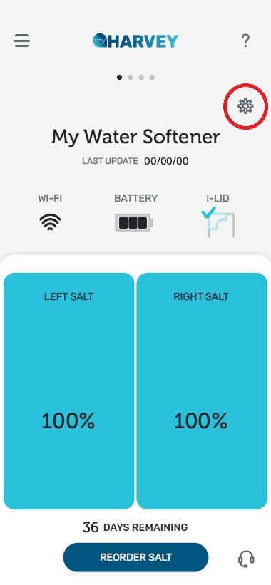 Resetting softener