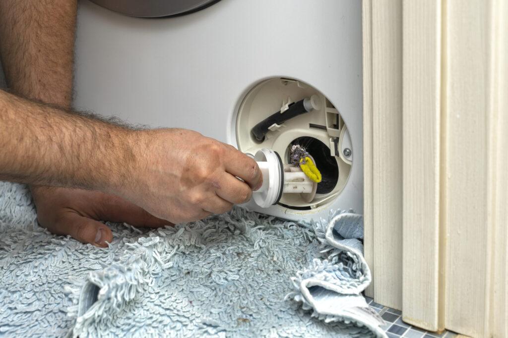 washing machine filter clean